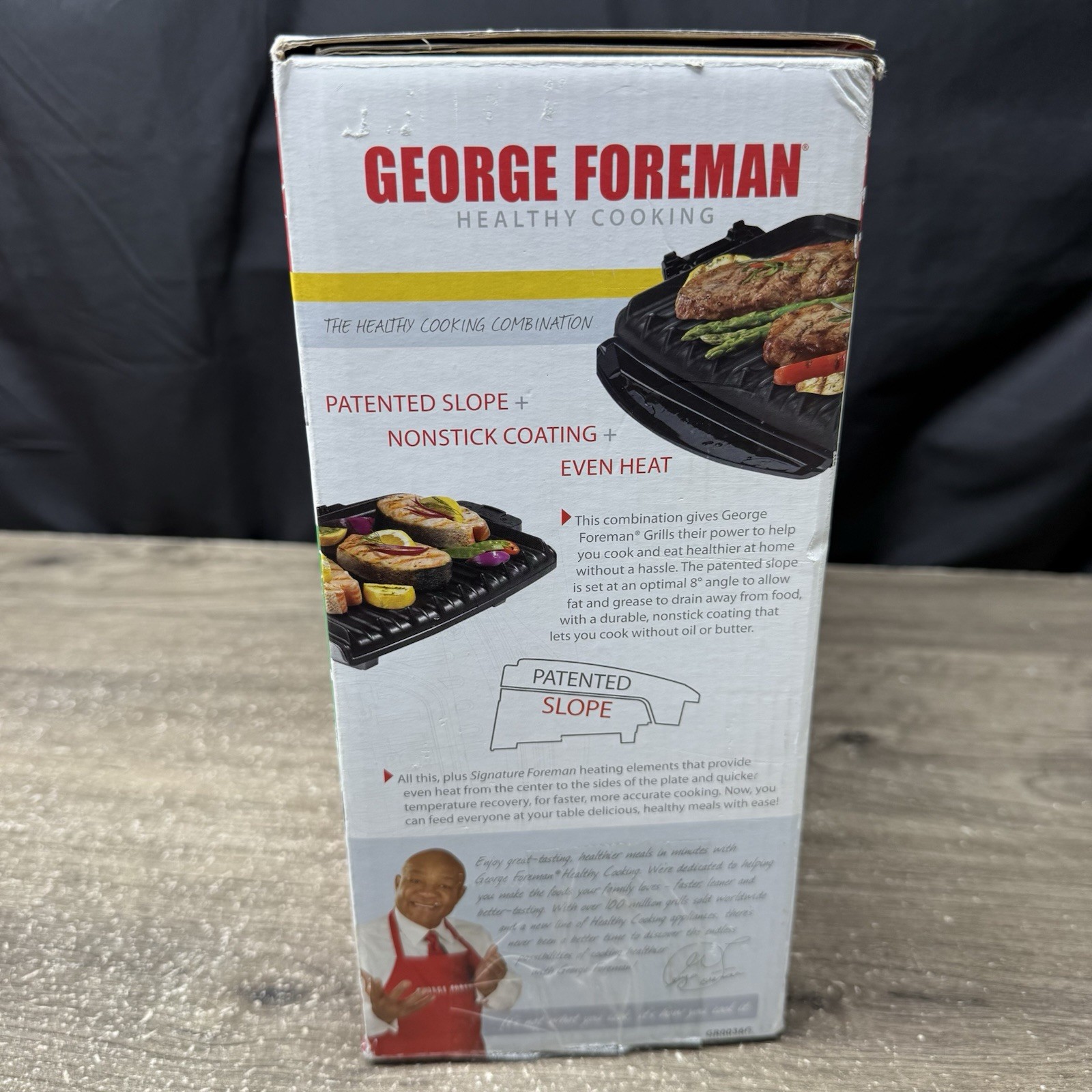 George Foreman Champ Grill – Healthy Cooking, Green (Model GR0036G)