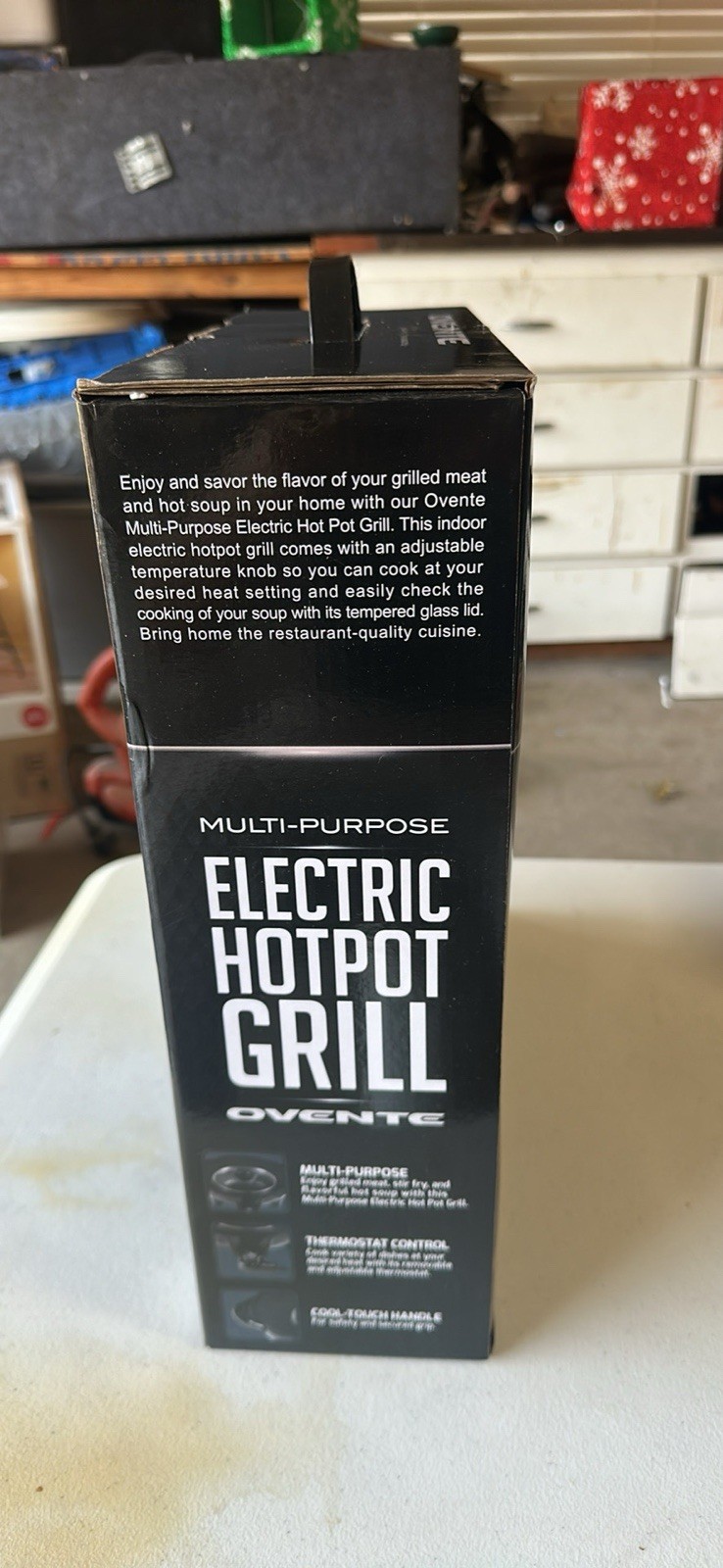 OVENTE 13” Electric Hot Pot Grill 2-in-1 – New in Box