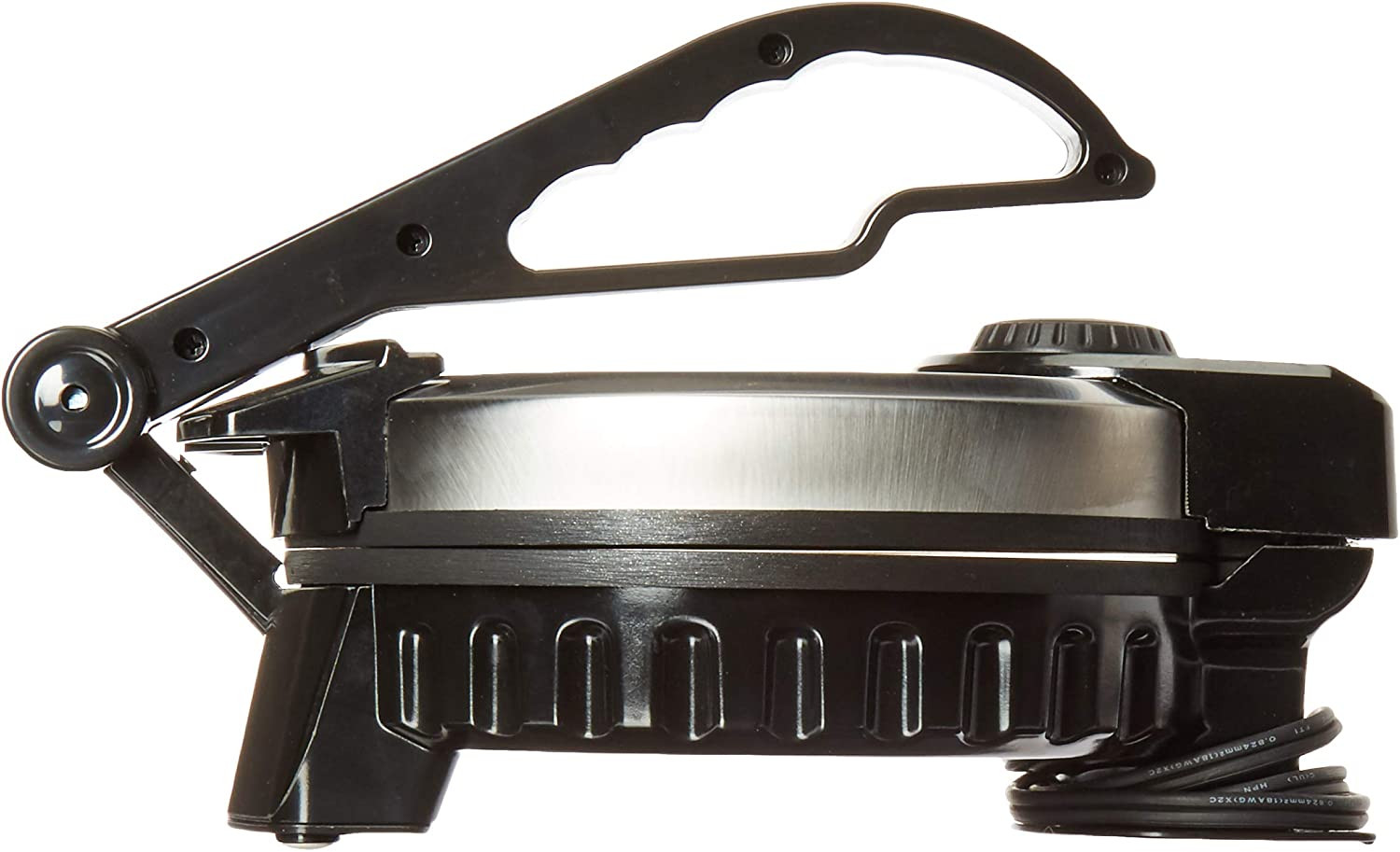 Tortilla eléctrica antiadherente de acero inoxidable TS-127, 8 pulgadas