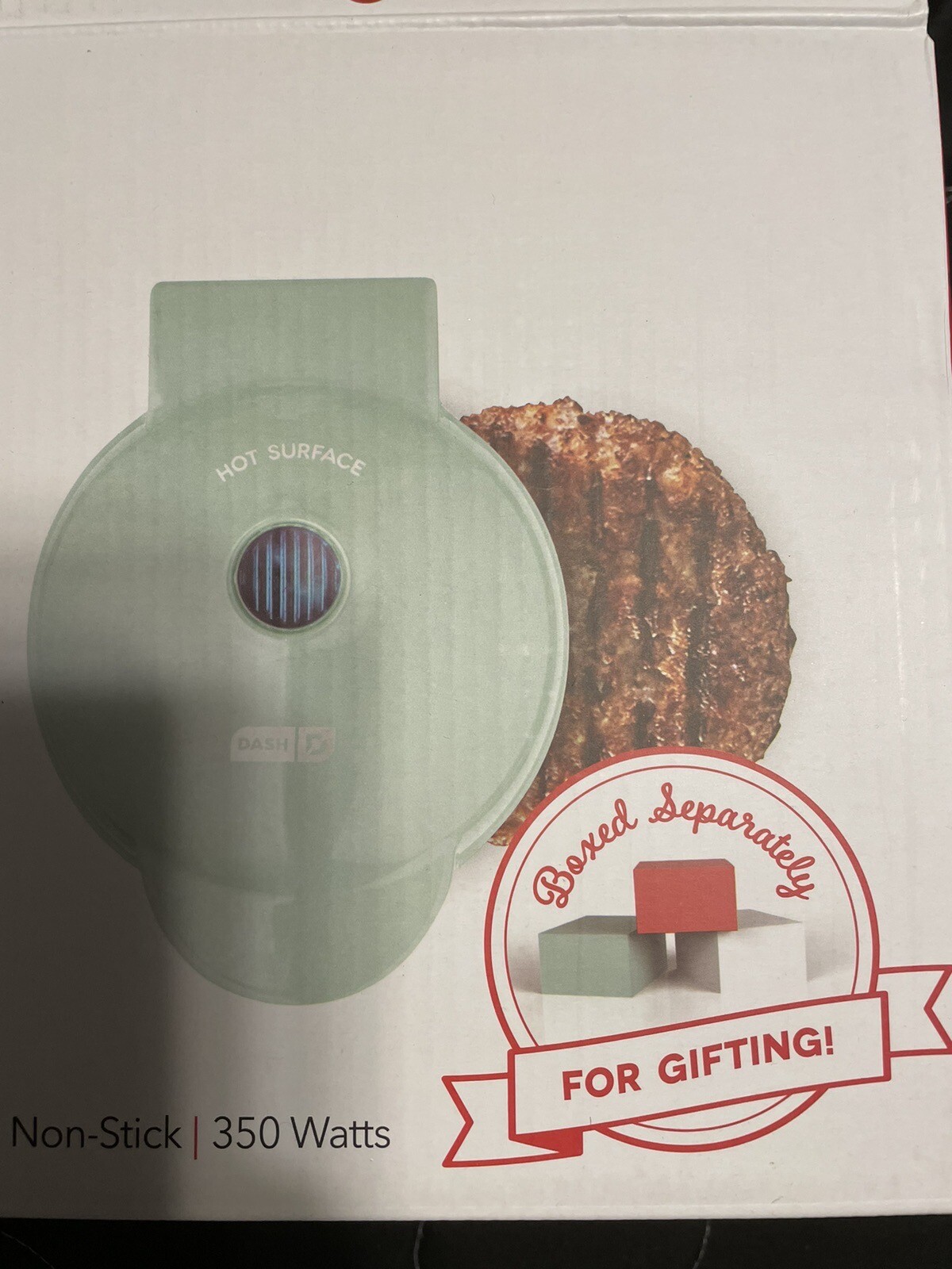 Dash Mini Maker Grill 4” Surface, Mint