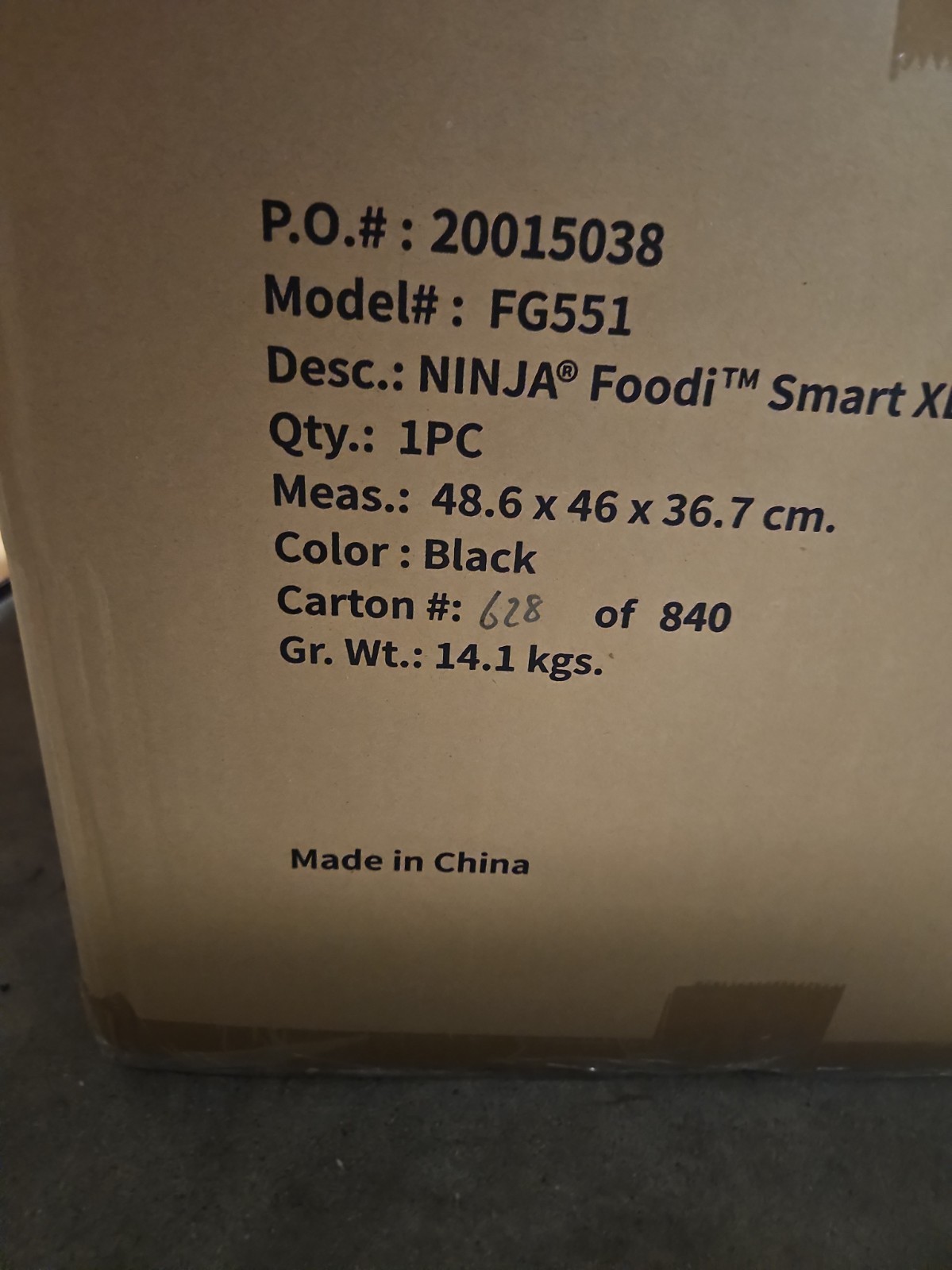 Ninja Foodi FG551 Smart XL Indoor Grill – Black Sealed In Box New