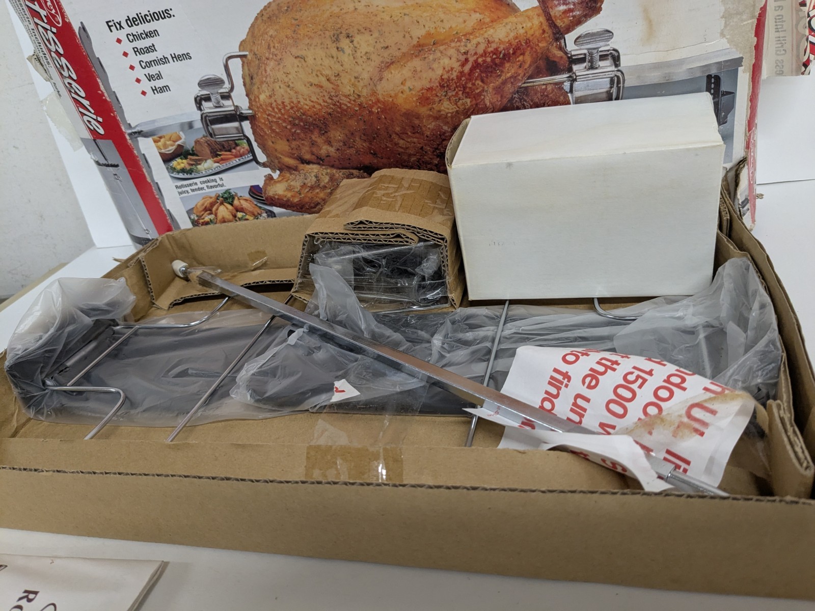 VINTAGE Dazey Rotisserie (53090) Converts Your Smokeless Grill Into A Broaster