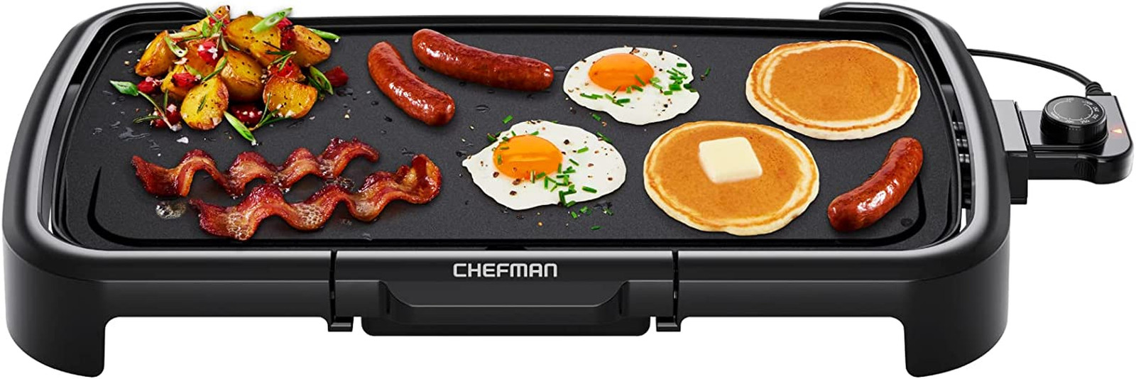 XL Electric Griddle with Removable Temperature Control, Immersible Flat Top Gril