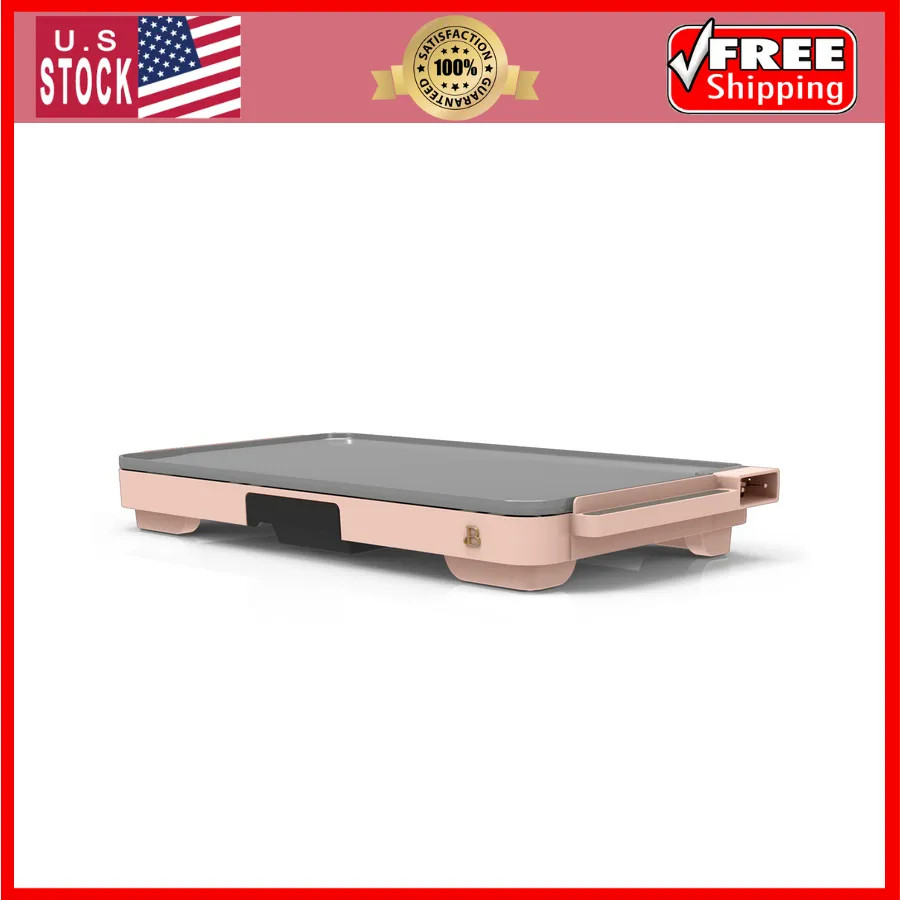 Beautiful Drew Barrymore 12×22 Inch XL Electric Griddle Nonstick Rose Gold