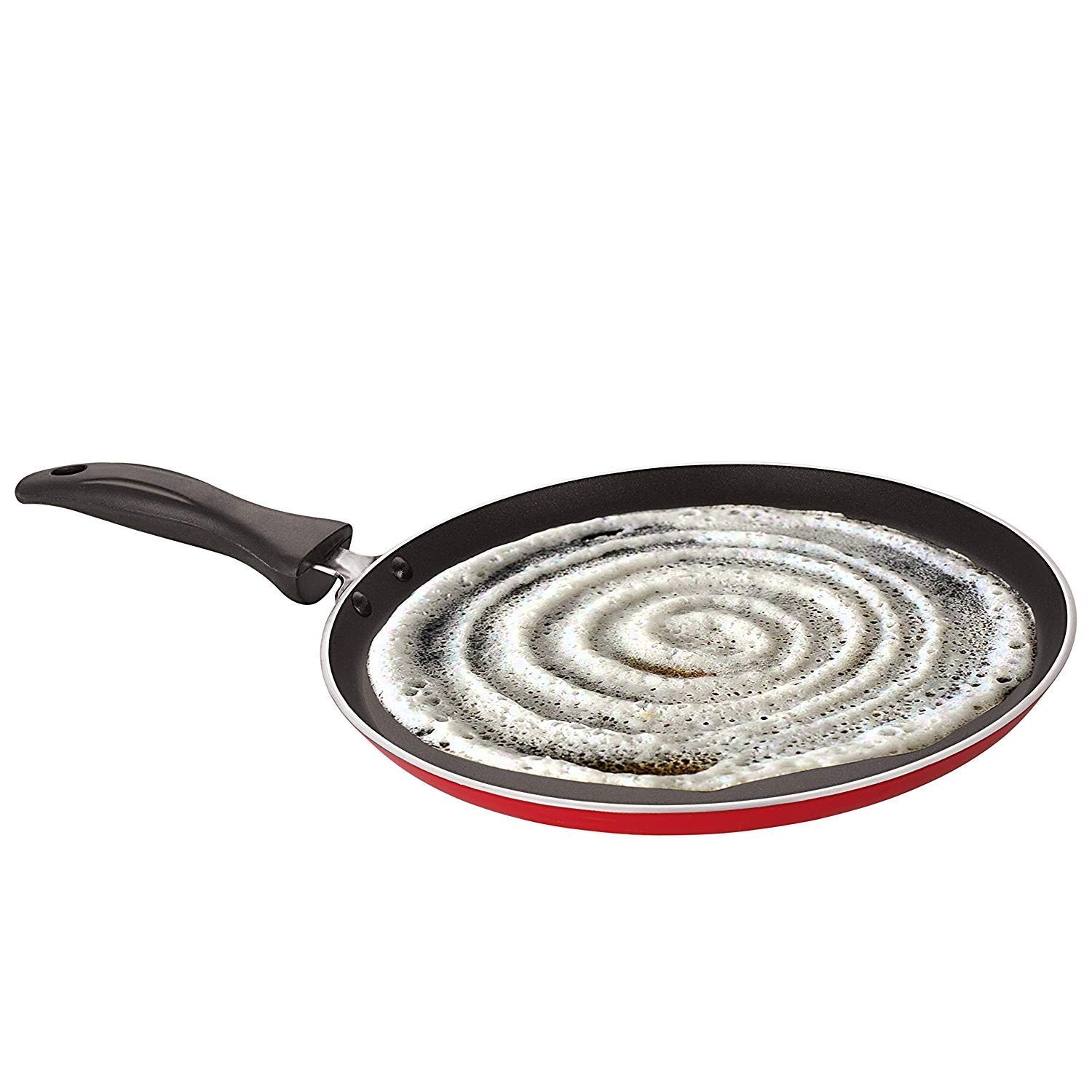 Dosa Pan 10 Inch Nonstick Coating Flat Base Tawa for Making Roti Pancake Para…