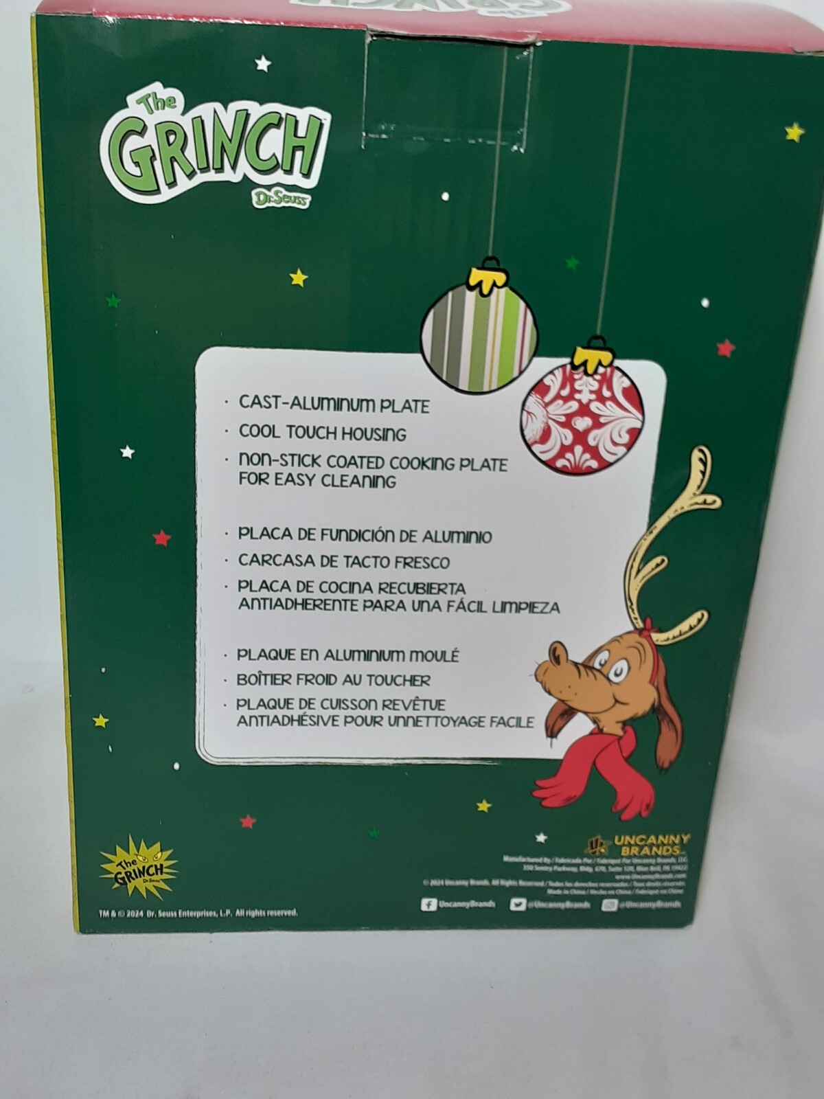 Grinch Grilled Cheese Sandwich Maker Prenza Panini Grille A Panini New,