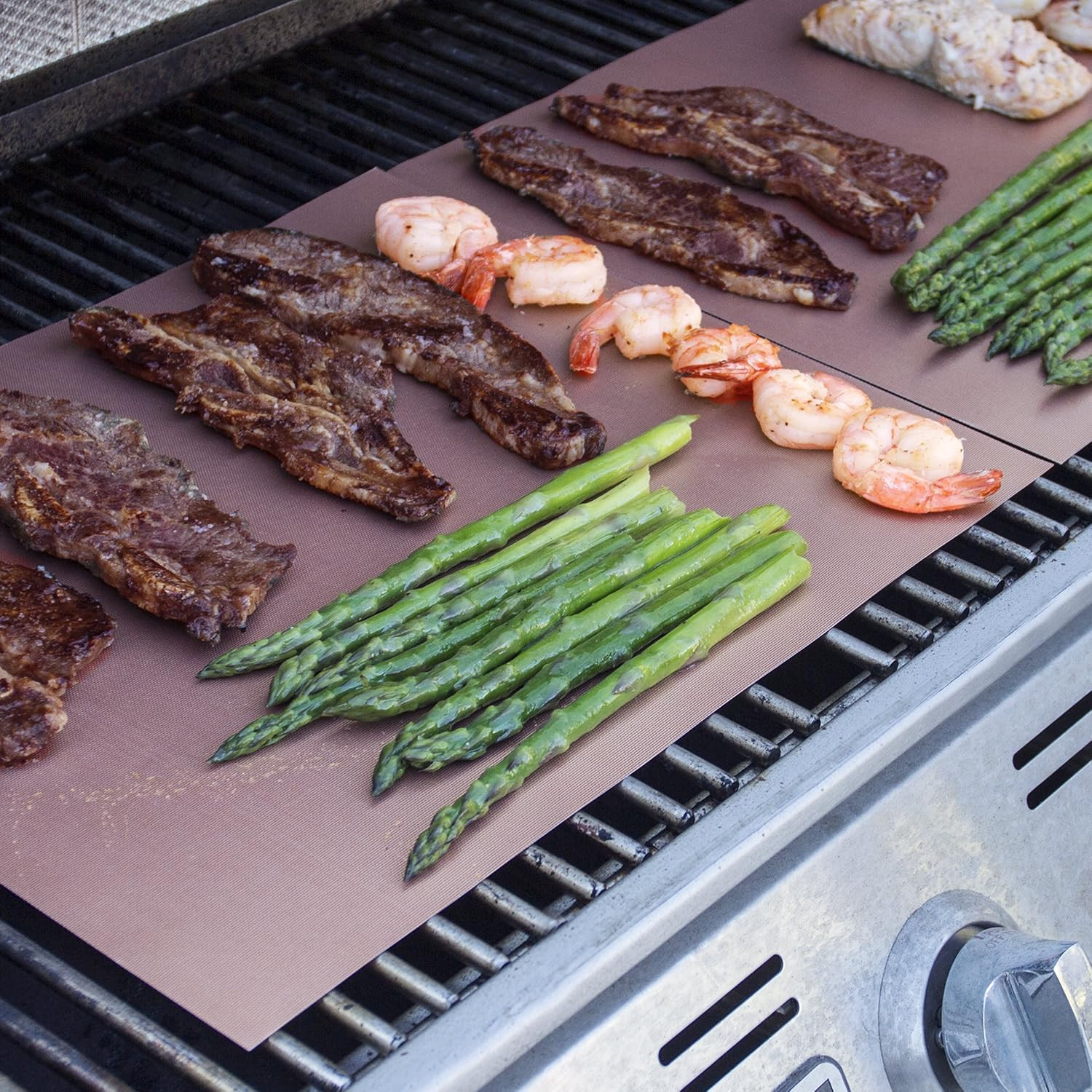 Kitchen Home Golden Grill Mat – Make America Grill Again – Set of 2 Nonstick, He