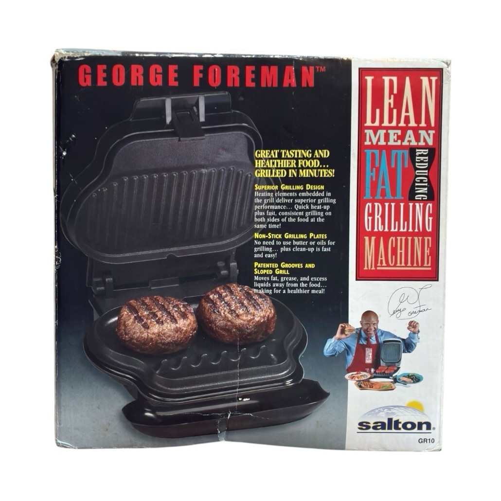 George Foreman Lean Mean Fat Reducing Grilling Machine GR10 Grill, Black, 120V