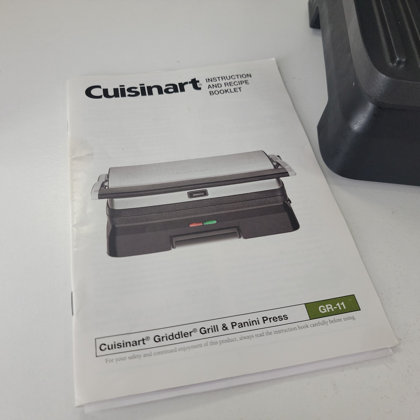 Cuisinart Grill & Panini Press Griddler Series GR-11 w Manual, Floating Hinge