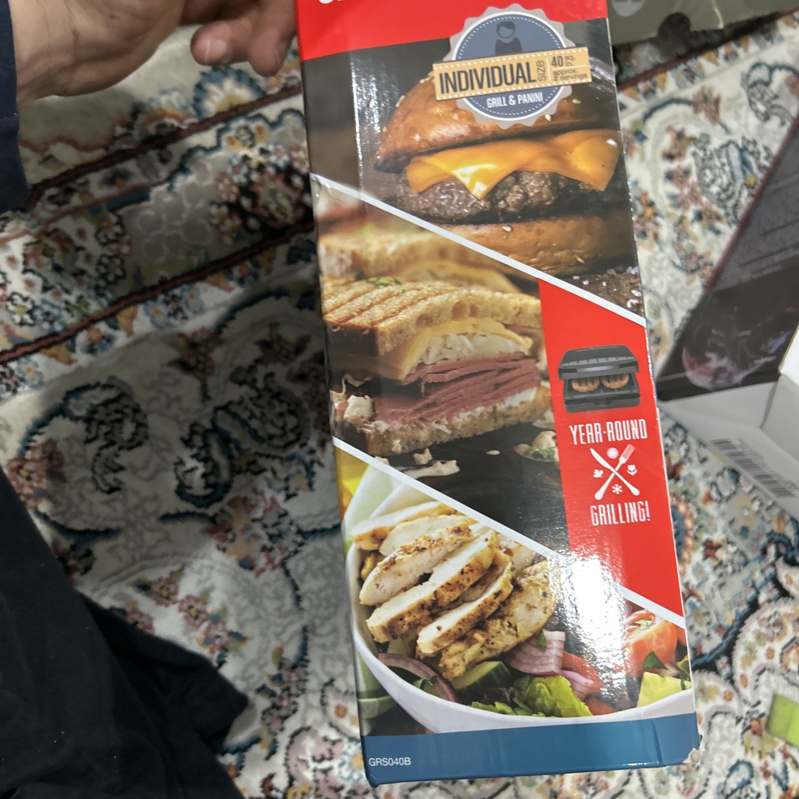 Grill & Panini George Foreman NEW NeverOutOfBox 40 Sq. inch surface, GRS040BZ