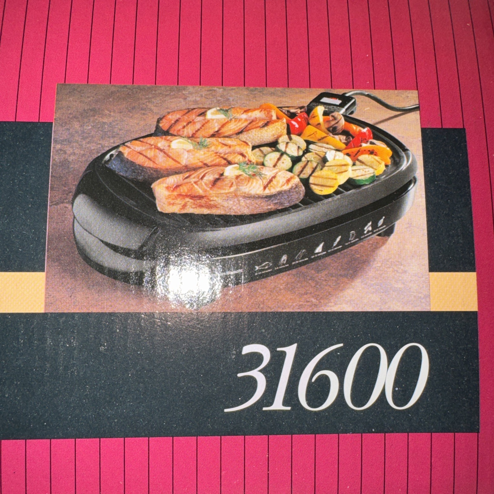 Hamilton Beach Indoor Health Smart Grill 31600, Nonstick, Dishwasher Safe,