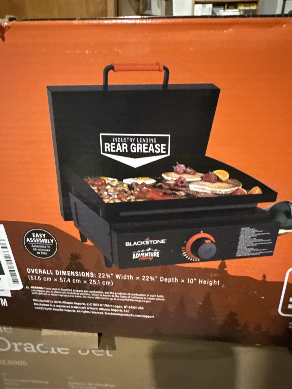 Blackstone Adventure Ready 17″ Griddle Cooking Surface Width w/Hard Cover SEALED