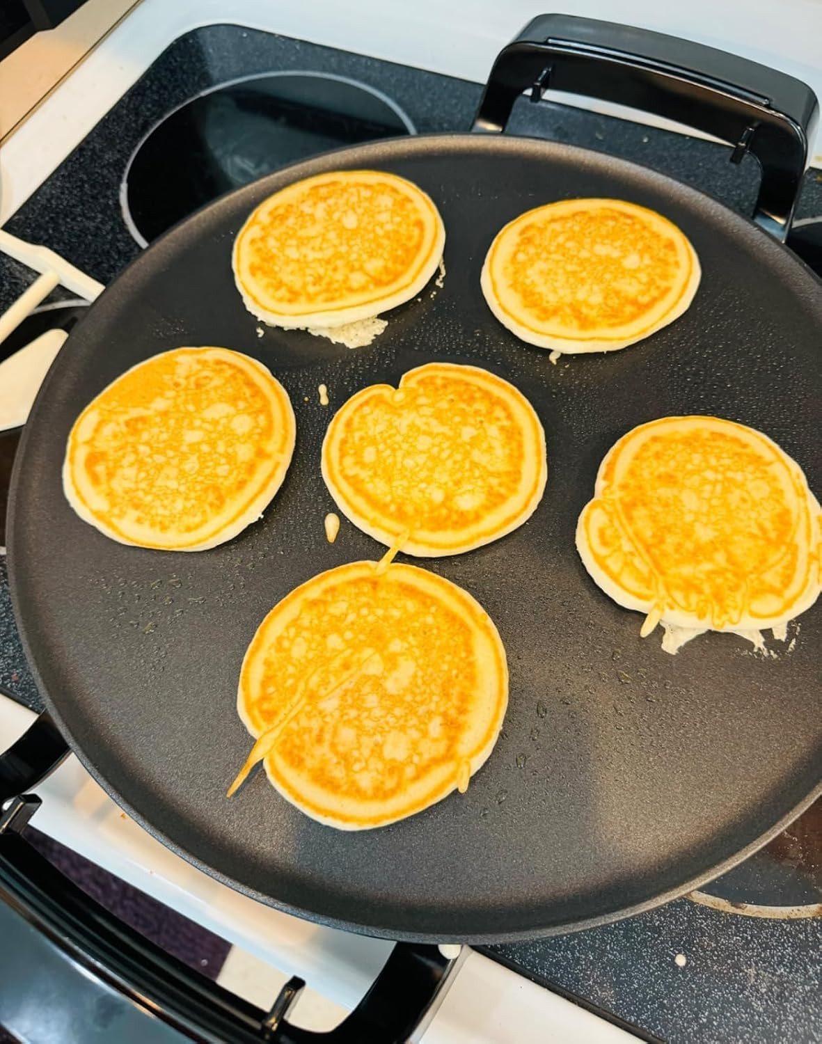 18.5″ Non-Stick Electric Griddle – Perfect for Pancakes & Crepes, Adjustable Hea