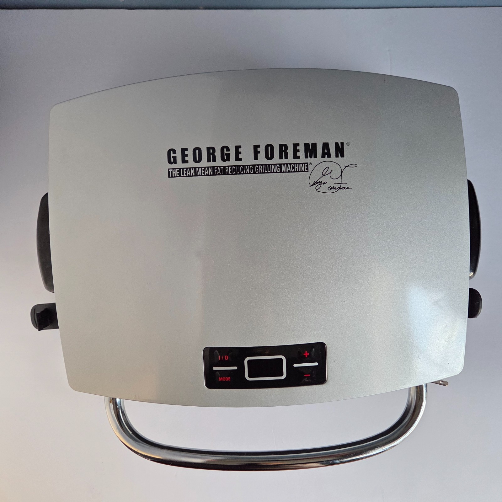George Foreman GR0072P G-Broil Electric Nonstick Countertop Grill Silver