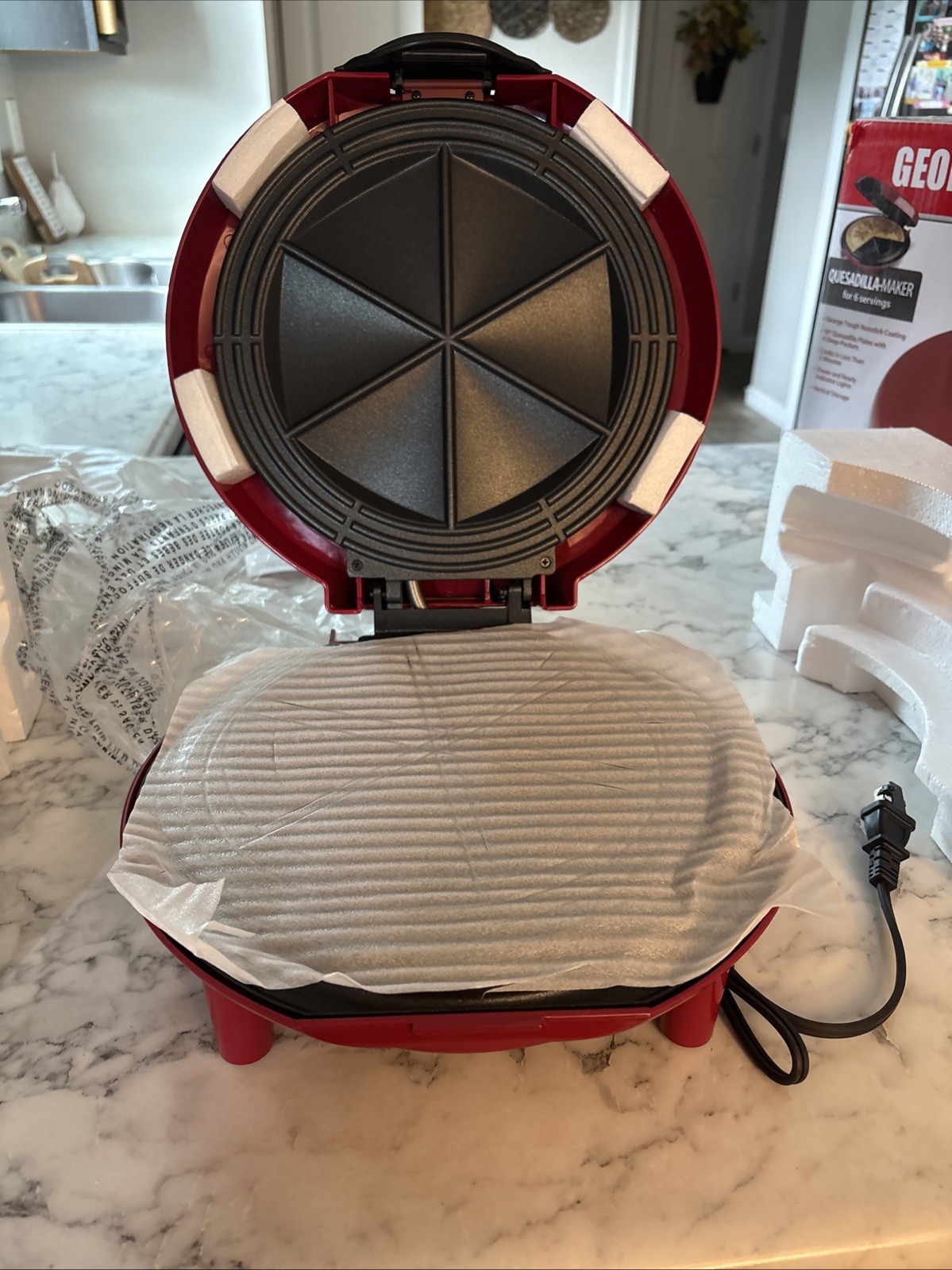 George Foreman GFQ001 Quesadilla Maker Open Box See Details