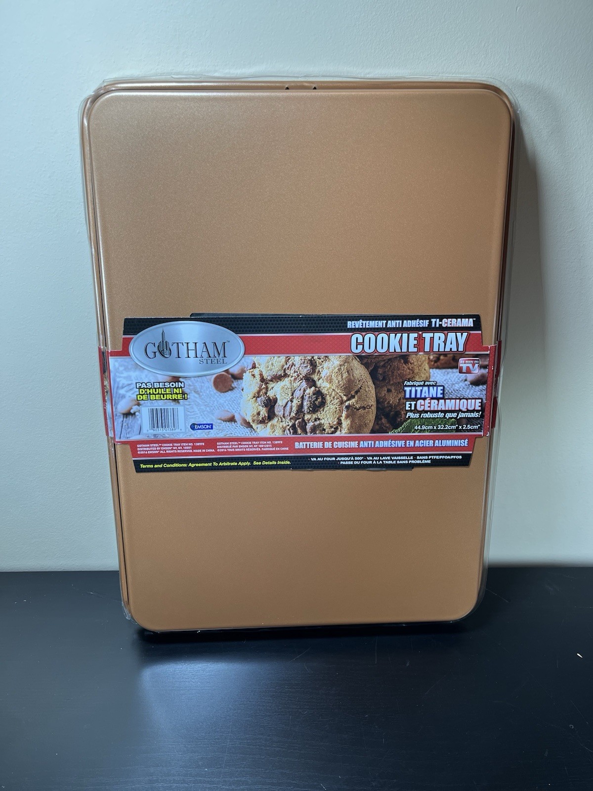 GOTHAM STEEL Cookie Tray Pan Nonstick Titanium Ceramic Coating oven safe NEW