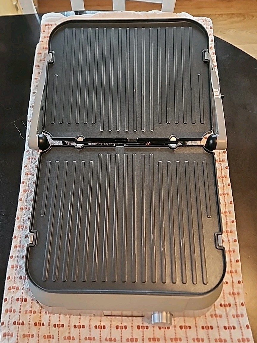 Cuisinart GR-5B Electric Griddler Five 5-In-1 Griddle Grill Panini LCD Display