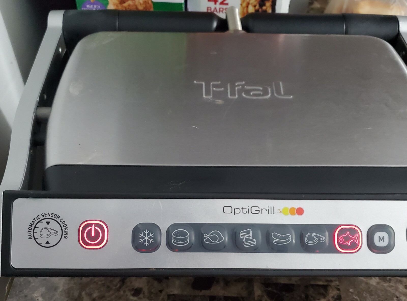 T-Fal OptiGrill Series 8351s1 Automatic Sensor Indoor Grill/w Detachable Plates