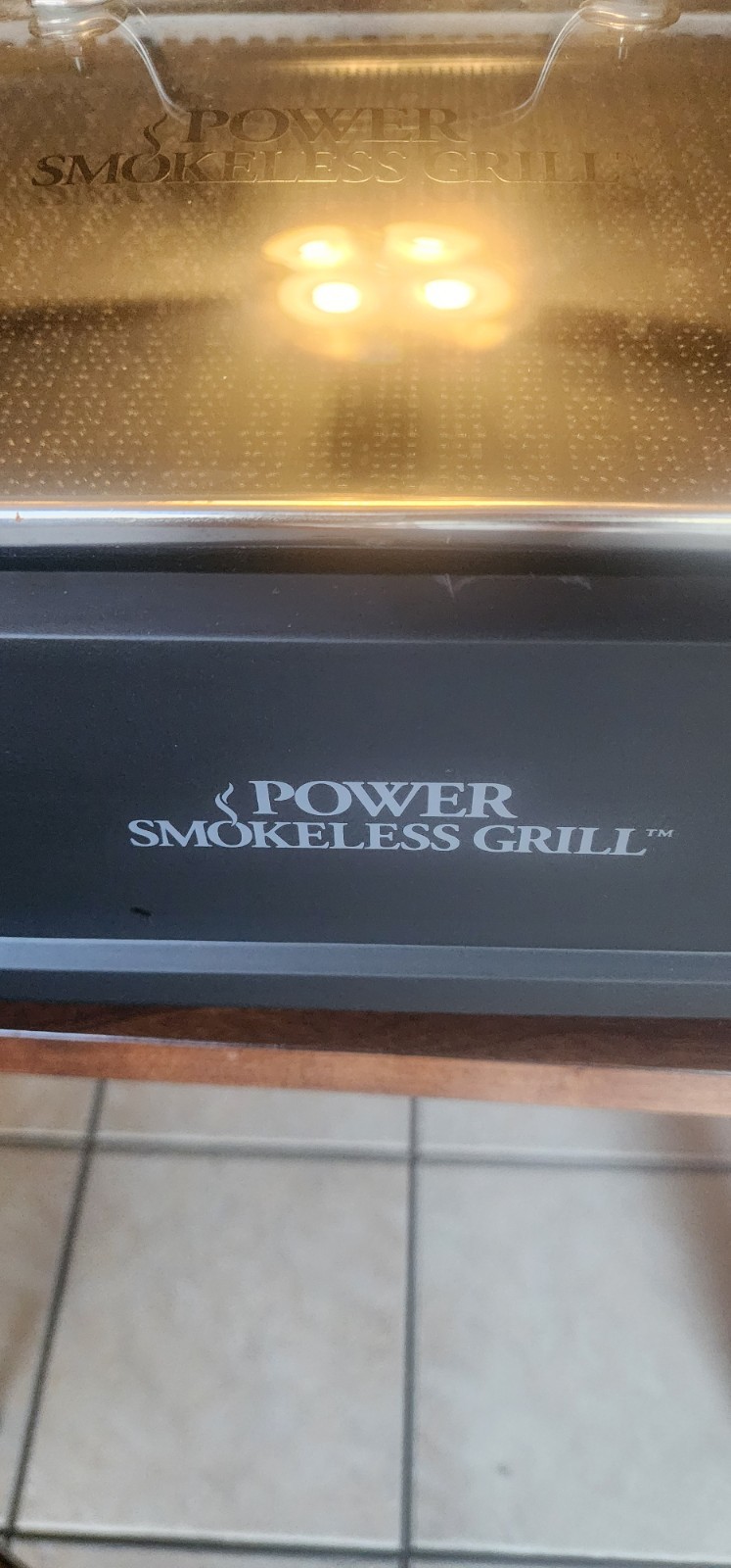 POWER SMOKELESS INDOOR ELECTRIC GRILL POWER 1500 WATTS GRILL W/TEMPERED LID L$$K