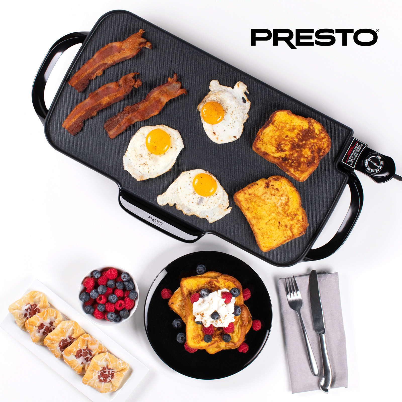 22-inch Electric Griddle with Removable Handles 07062