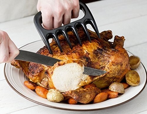 Set of 2 BBQ Meat Shredder Claws Superior Heavy Duty and Heat Resistant Handles