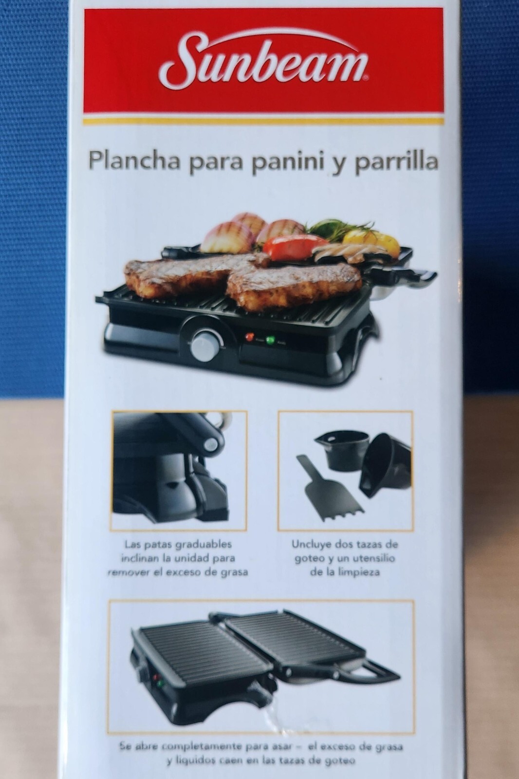 Brand New Sunbeam Panini Maker and Grill – Sunbeam CKSBPM5020 – Black