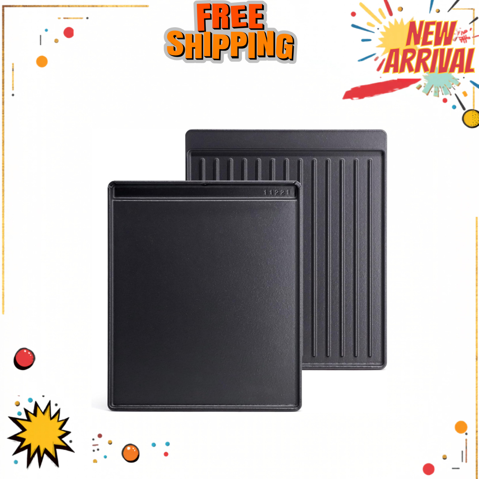 Flat Griddle Top Plate Replacement Parts Gas Stove Charcoal Electric Propane Gas
