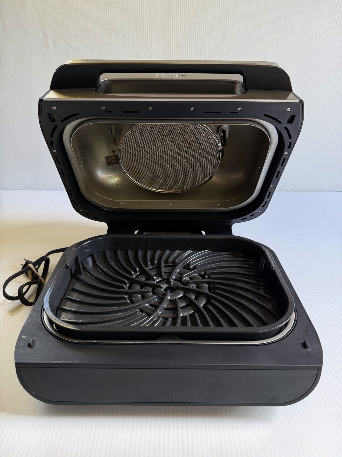 Ninja Foodi Smart XL Indoor Grill 6 in 1 Air Fryer Silver/Black FG551 S5, Works