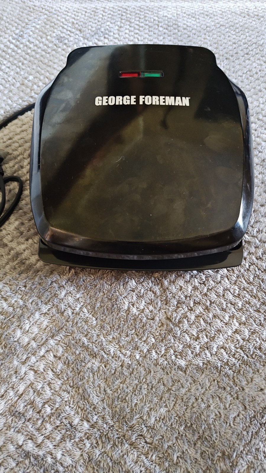 George Foreman Classic Plate 2-Serving Indoor Electric Grill GR10B NOB