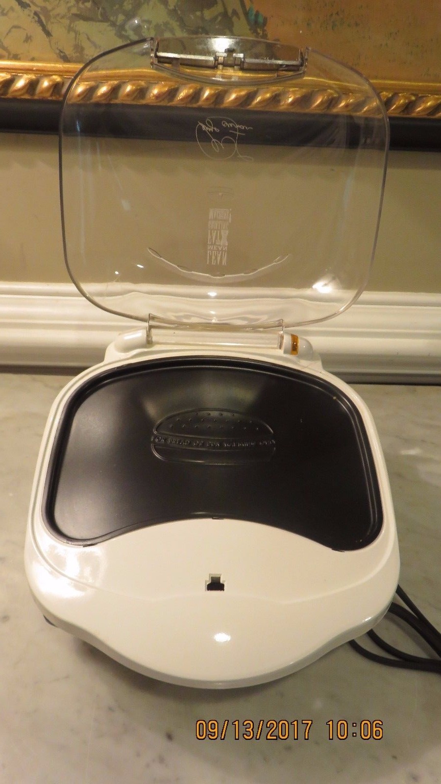George Foreman Lean Mean Fat Reducing Grilling Machine w/Bun Warmer #GR10ABW