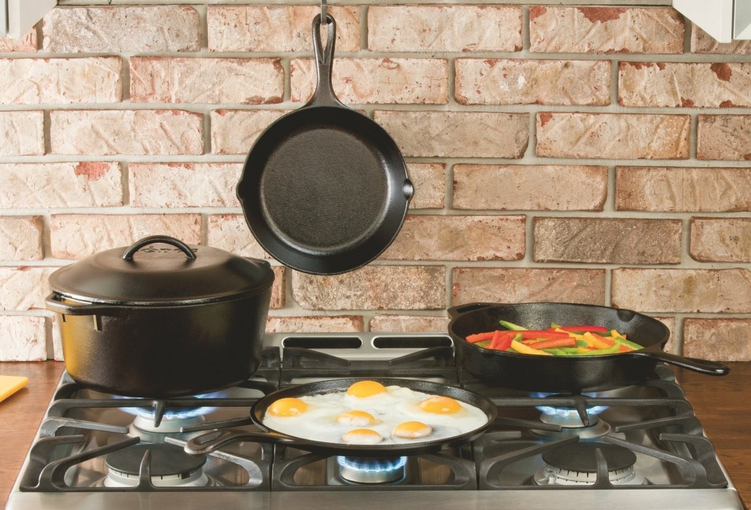 Lodge Cast Iron 8 Inch Round Pre-Seasoned Pan For Pancakes Tortillas And Grill