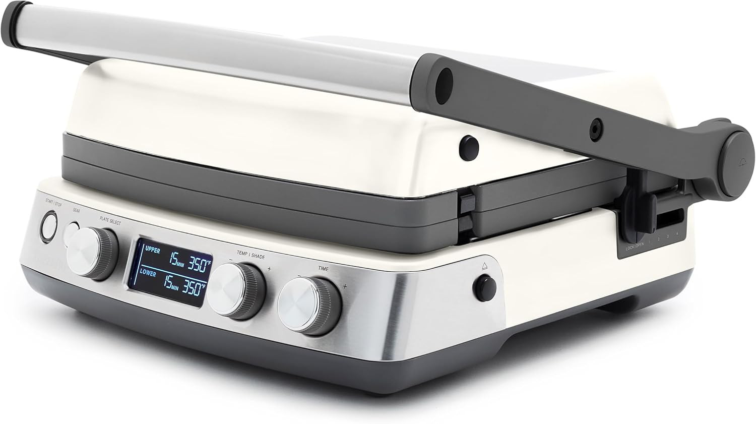 Elite 7-in-1 Nonstick Contact Grill & Griddle, PFAS-Free, Cream White