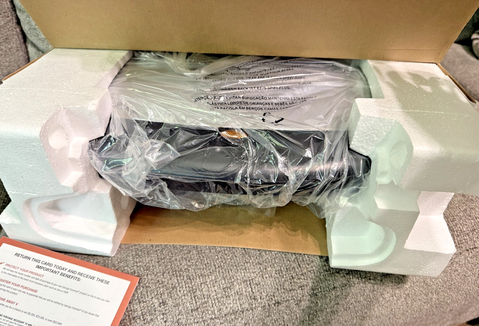 NEW The Next Grilleration George Foreman Grill FREE SHIPPING FROM MISSOURI