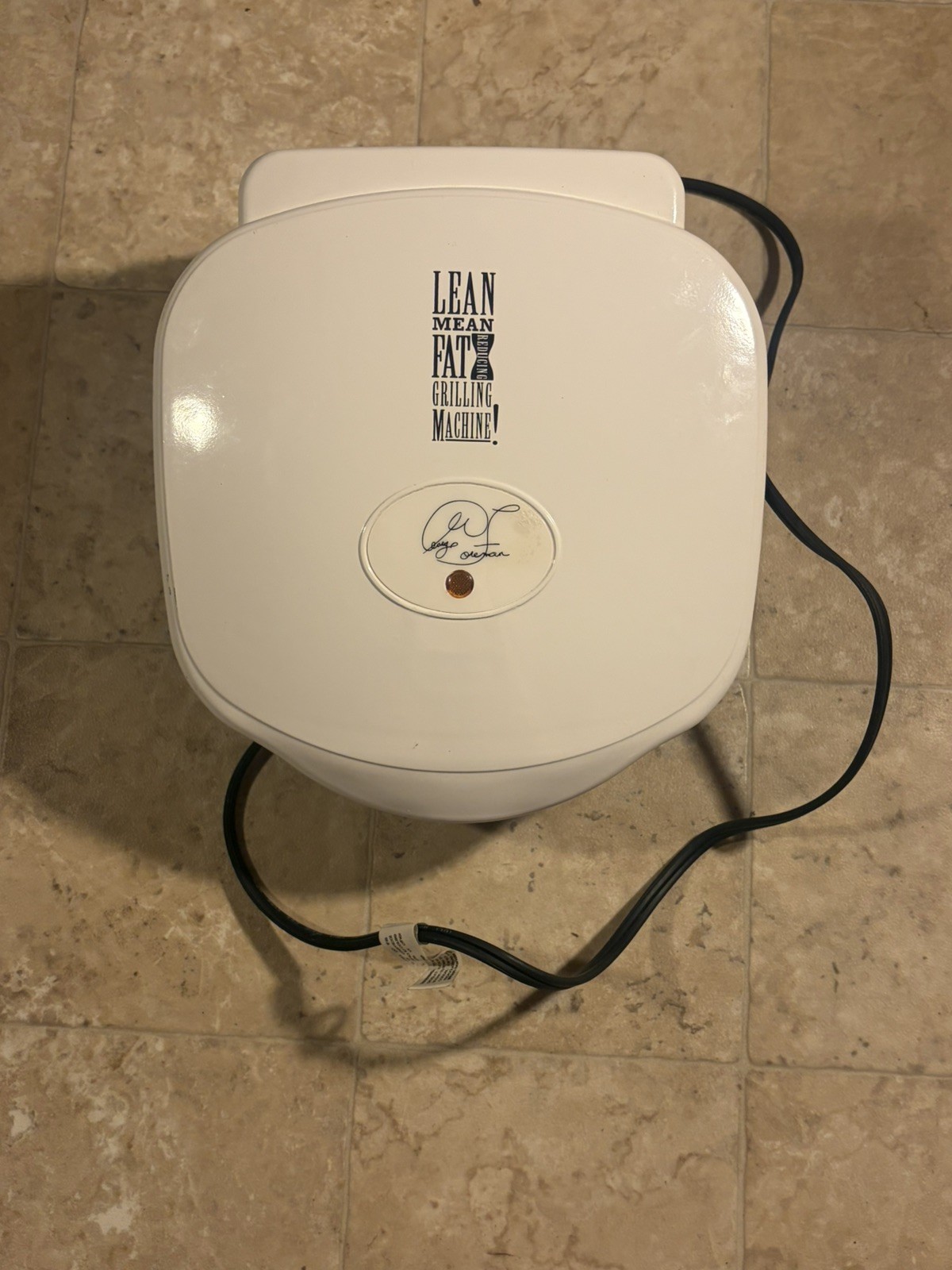 George Foreman Lean Mean Fat Reducing GR10AWHT Electric Grill White Non-Stick