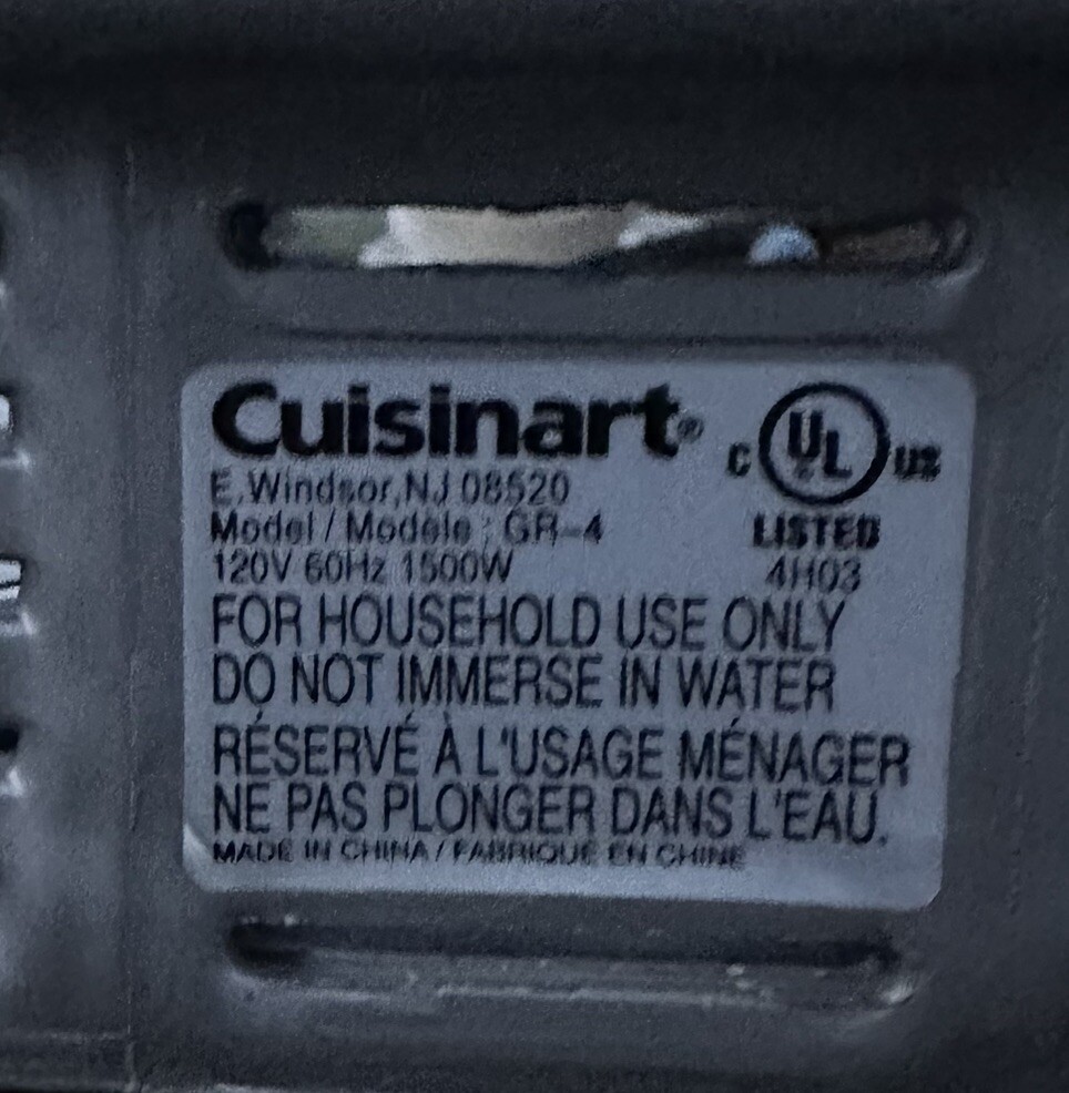 Cuisinart GR-4 Griddler Original Left Right Hinge With Screws Replacement Parts
