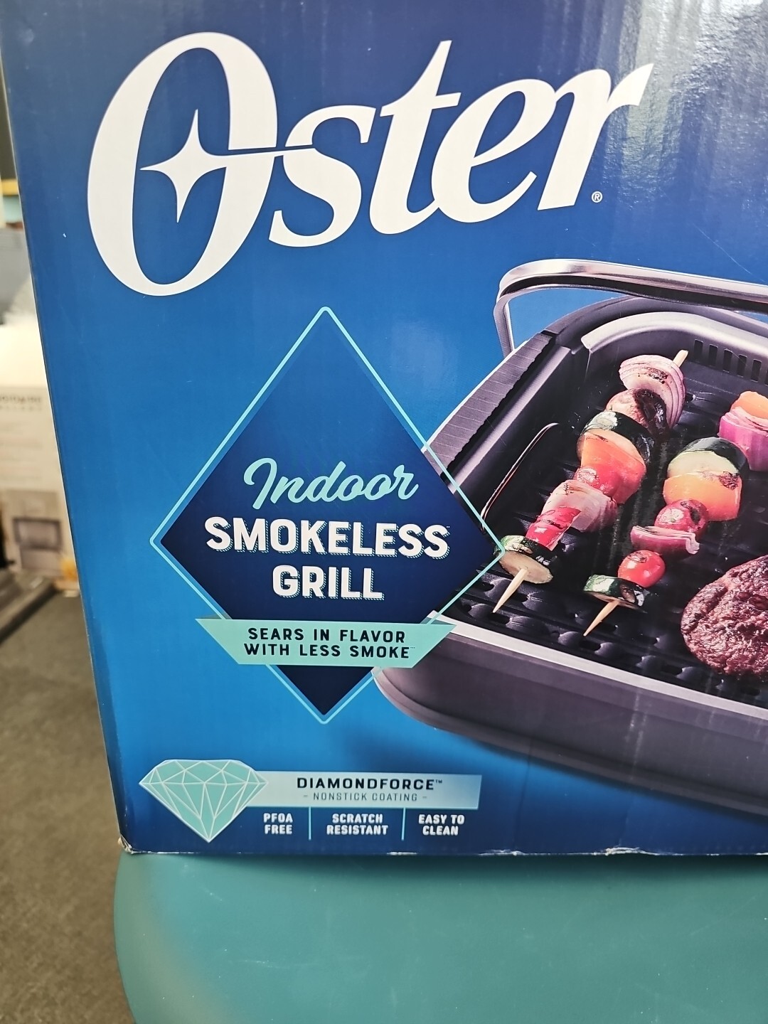 NIB Oster Indoor Smokeless Grill Diamondforce Nonstick Coating