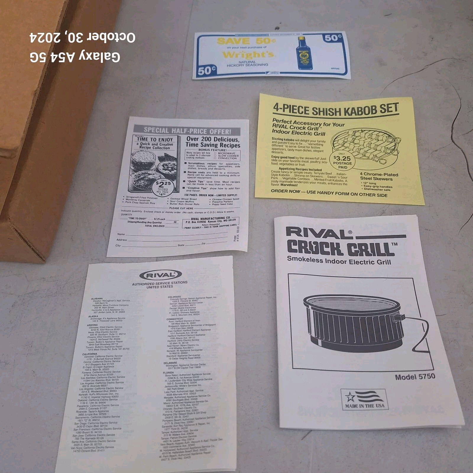 Vintage Rival Crock Grill Smokeless Indoor Electric Grill 5750 NOS – Open Box