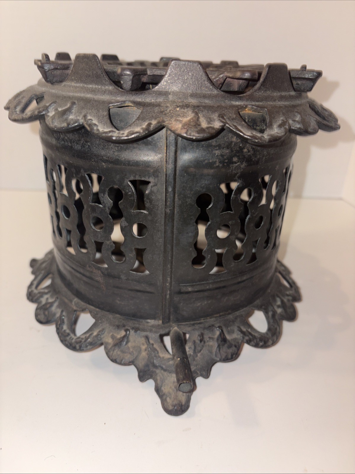 Antique Vulcan Cast Iron Single Burner Stove Hot Plate W/Tifft & Howard Grate