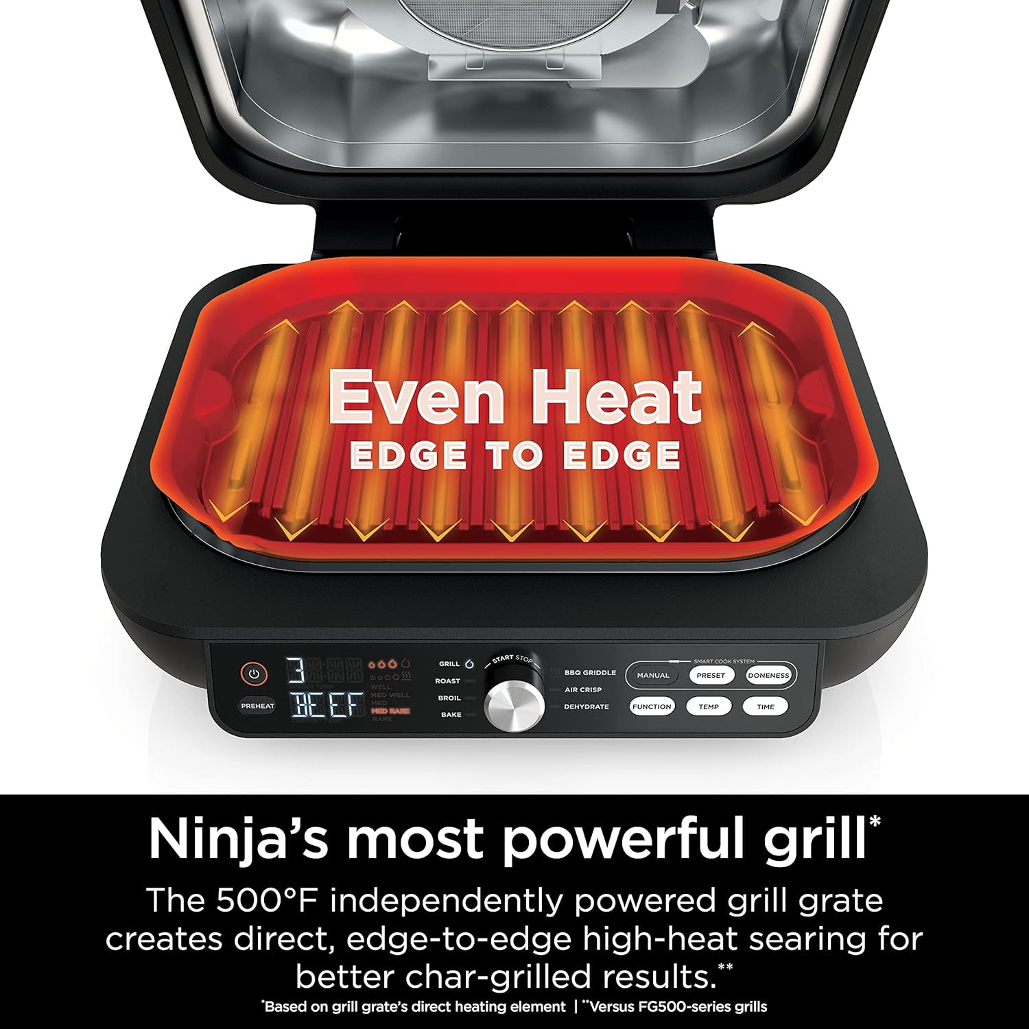 Ninja IG651 Foodi Smart XL Pro 7-In-1 Indoor Grill/Griddle Combo, Use Opened or