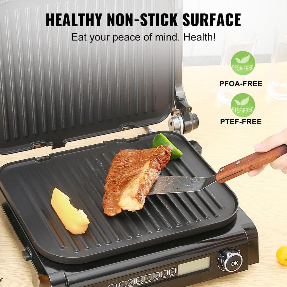 14.4 in. Commercial Electric Griddle 1800-Watt Indoor Countertop Grill, 0 –