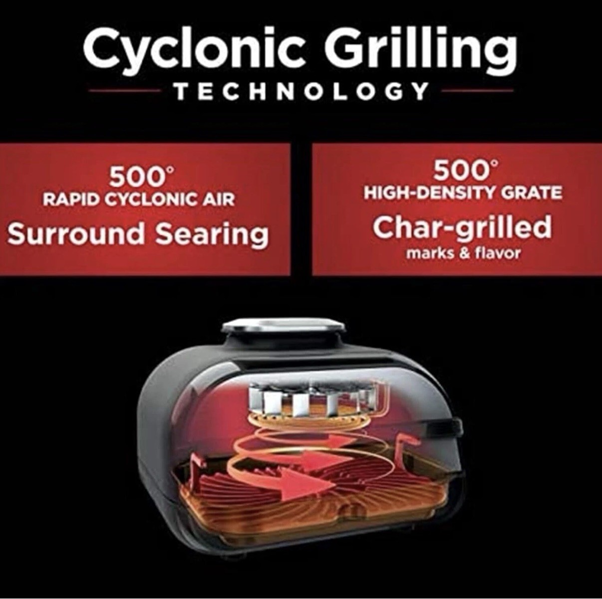Ninja BG500A Foodi 5-in-1 Indoor Grill Air Fryer w/Accessories – Box Damaged
