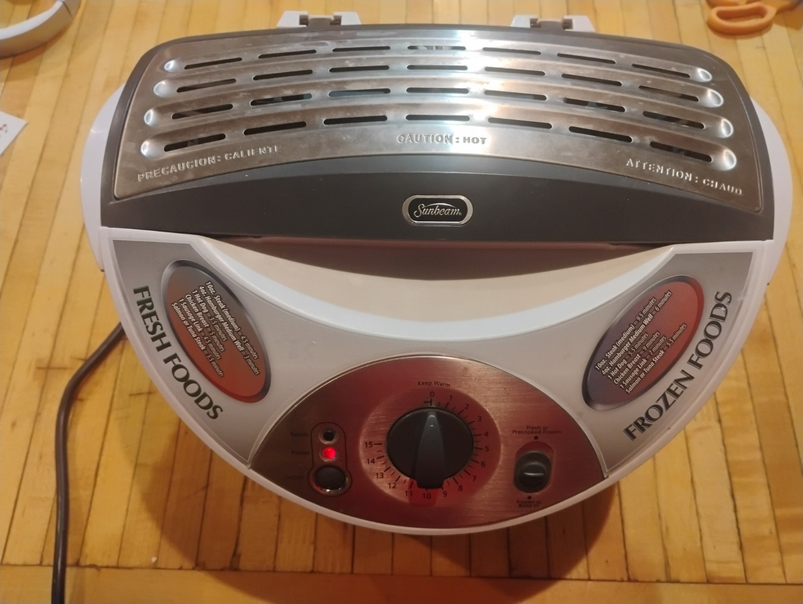 Rocket Grill Indoor Electric Grill Cooks Fresh & Frozen Foods Tested Works RG12