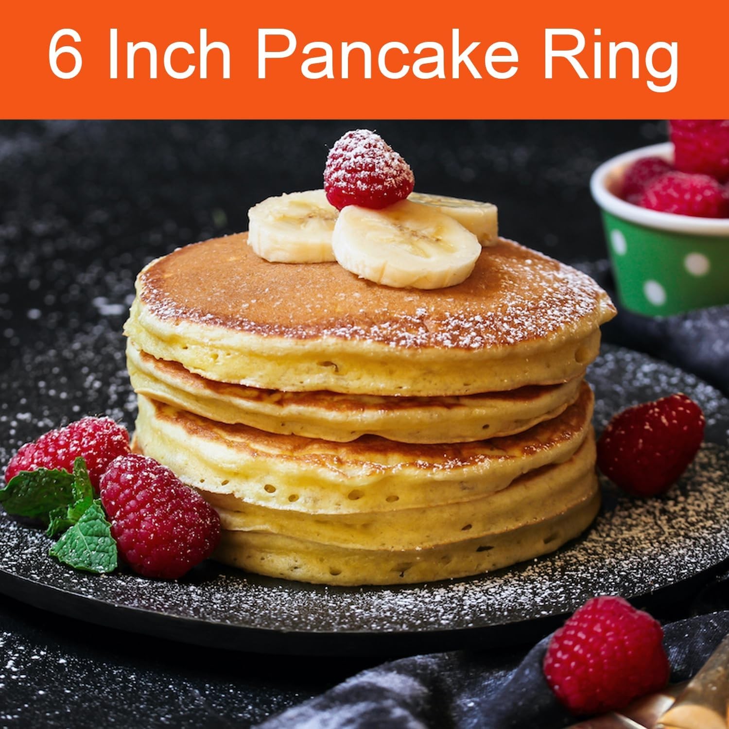 Griddle Pancake Rings 6 Inch 2 Pack New
