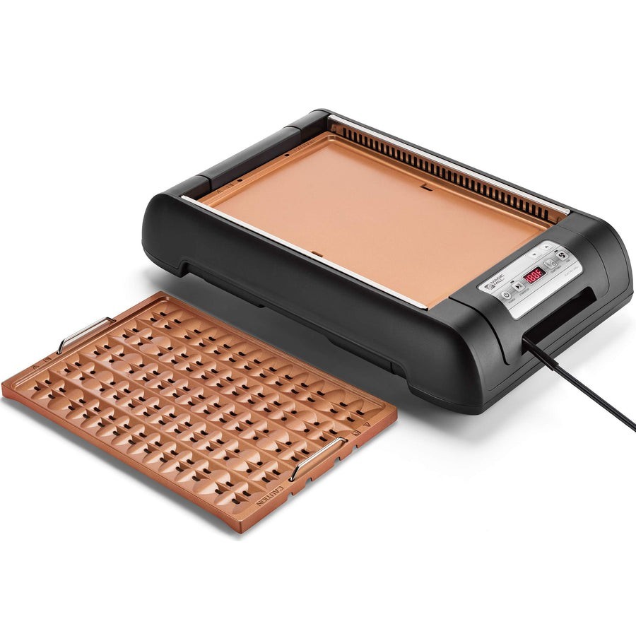 MAGIC MILL 2-in-1 Electric Smokeless Grill Griddle MGB-3300 – Brand New
