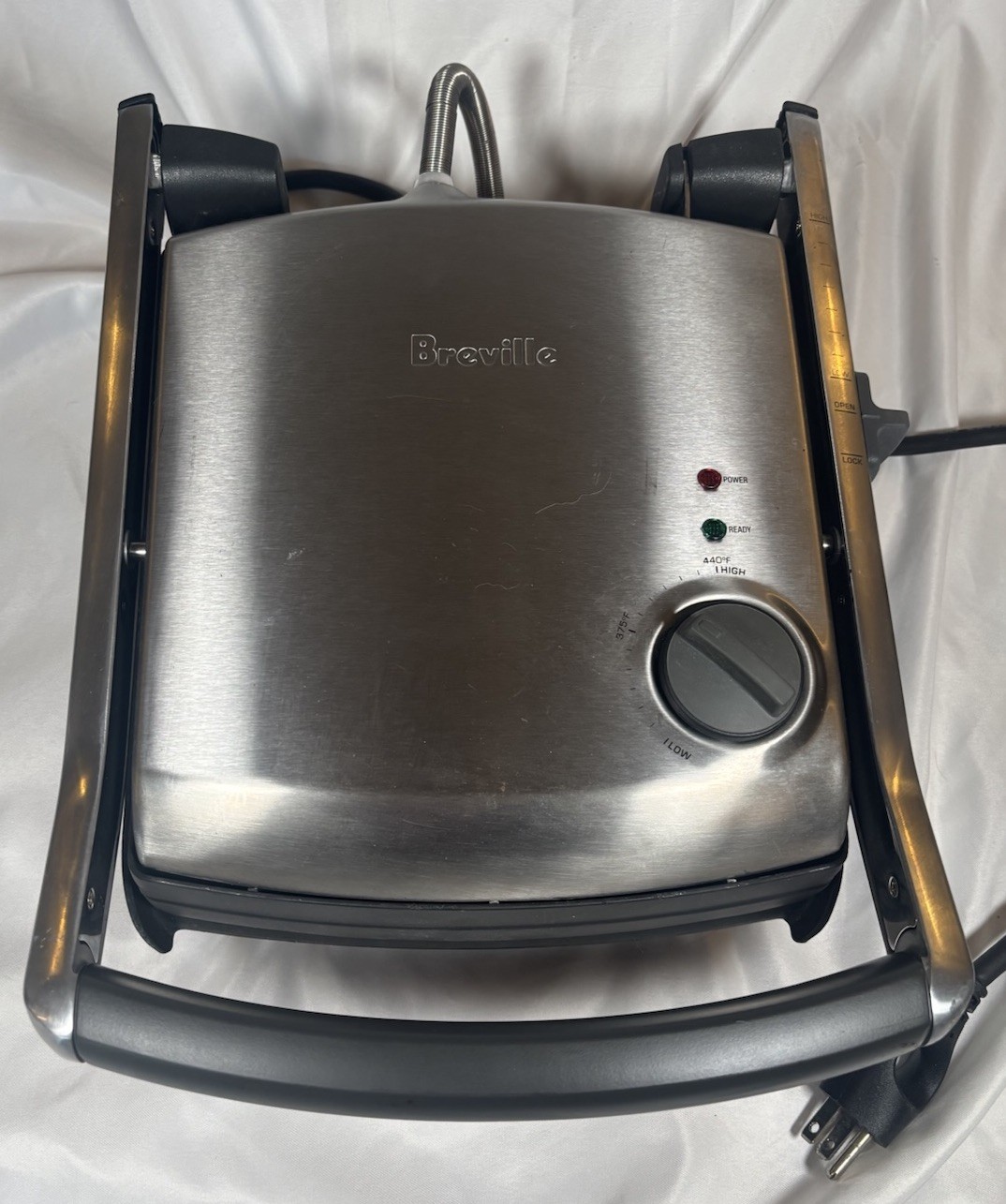 Breville Ikon Panini Grill Sandwich Press TG425XL Stainless Steel 1500W