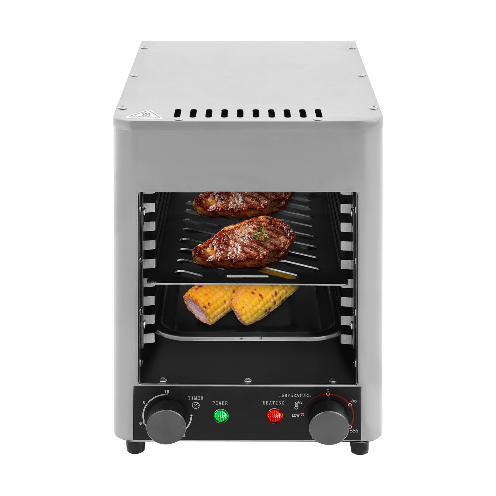 Electric Steak Grill 9 Slots Steak Grill Oven Commercial Steak Stove Timer 1700W
