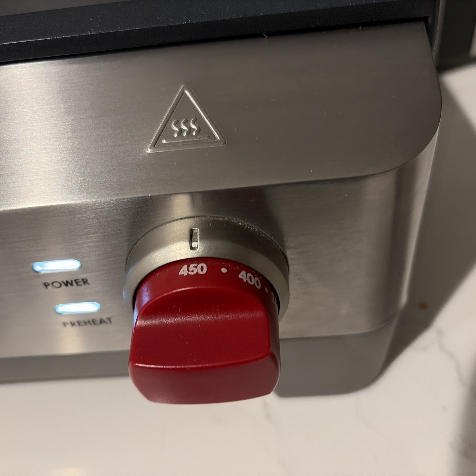 Wolf Gourmet WGGR100S Precision Griddle Red Knob Stainless Electric TESTED WORKS