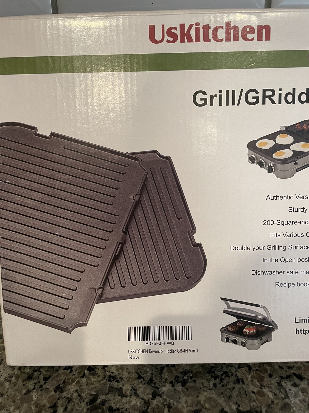 US Kitchen ReplacmentCuisinart Griddle Grill Stainless Steel Removable Plates