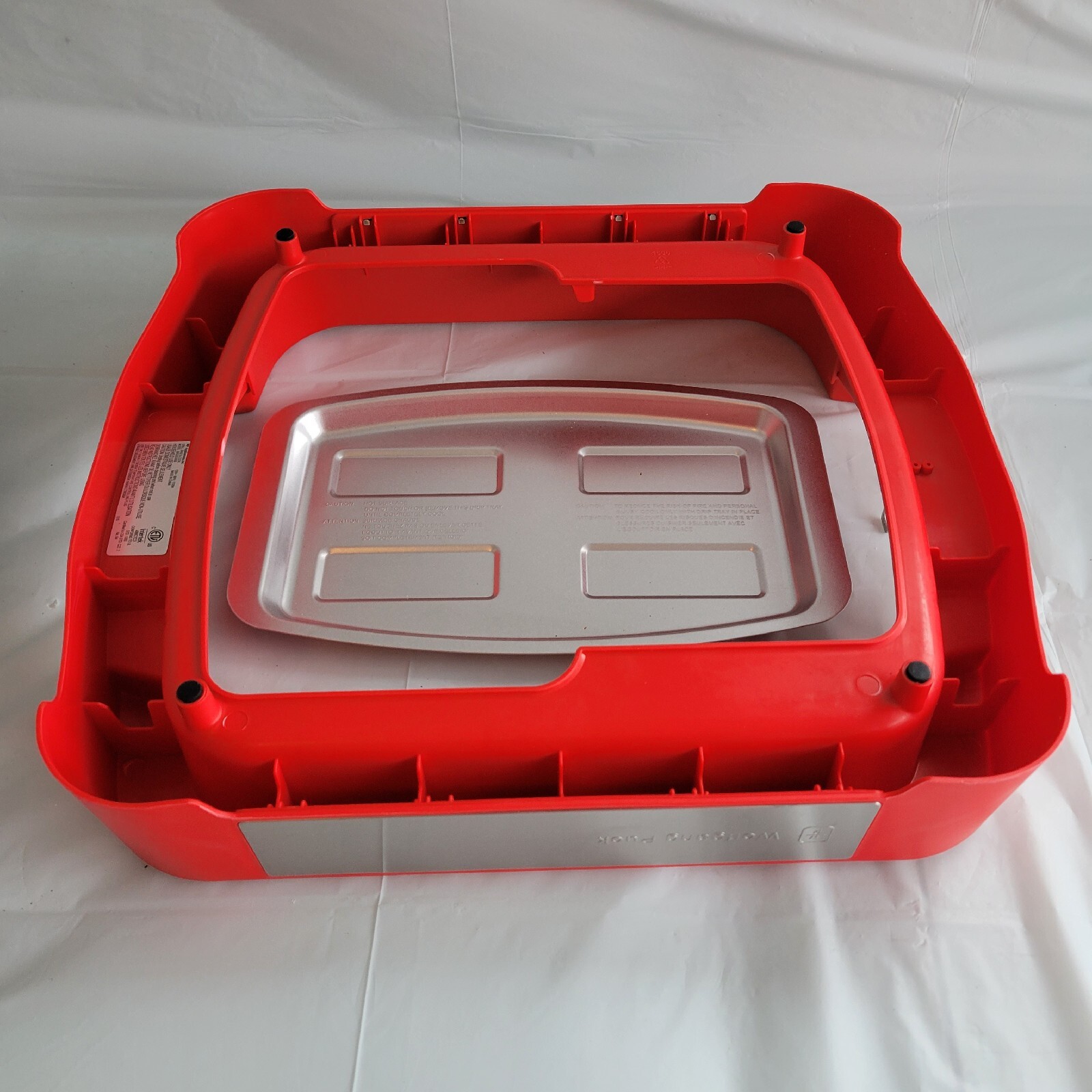 NEW Wolfgang Puck Reversible Electric Grill Bake Cook 5in-1 Station RED/TDD