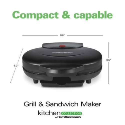 Kitchen Collection By Hamilton Beach 2 Burger Grill 25235KC